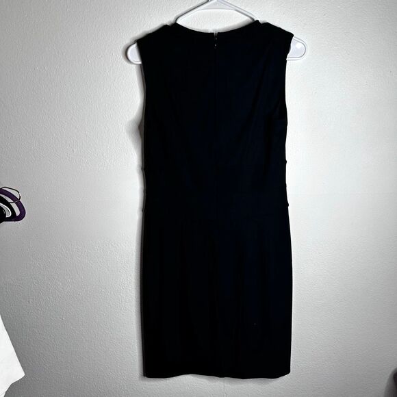 Diane Von Furstenberg DVF Black Sleeveless Ponte A Line Dress Size 10 Closet Sta - Picture 7 of 10